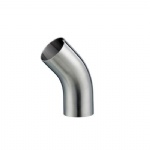 sanitary stainless steel 45 deg welded elbow with straight ends