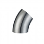 sanitary stainless steel 45 deg welded elbow