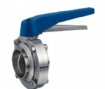 sanitary stainless steel welded butterfly valve plastic handle