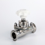 sanitary stainless steel clamped diaphragm valve