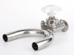 sanitary stainless steel U type clamped diaphragm valve