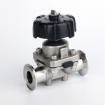 sanitary stainless steel GEMU clamped diaphragm valve