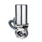 high quality sanitary stainless steel pneumatic butterfly valve